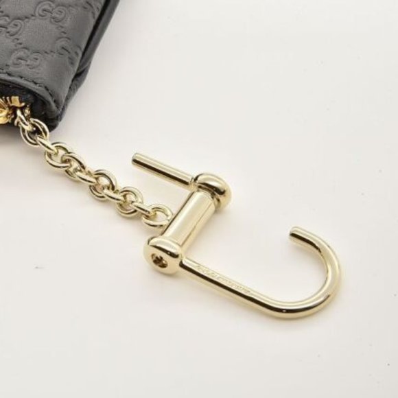 Gucci Microguccissima Key Chain Coin Pouch Black NEW IN BOX - Picture 12 of 15